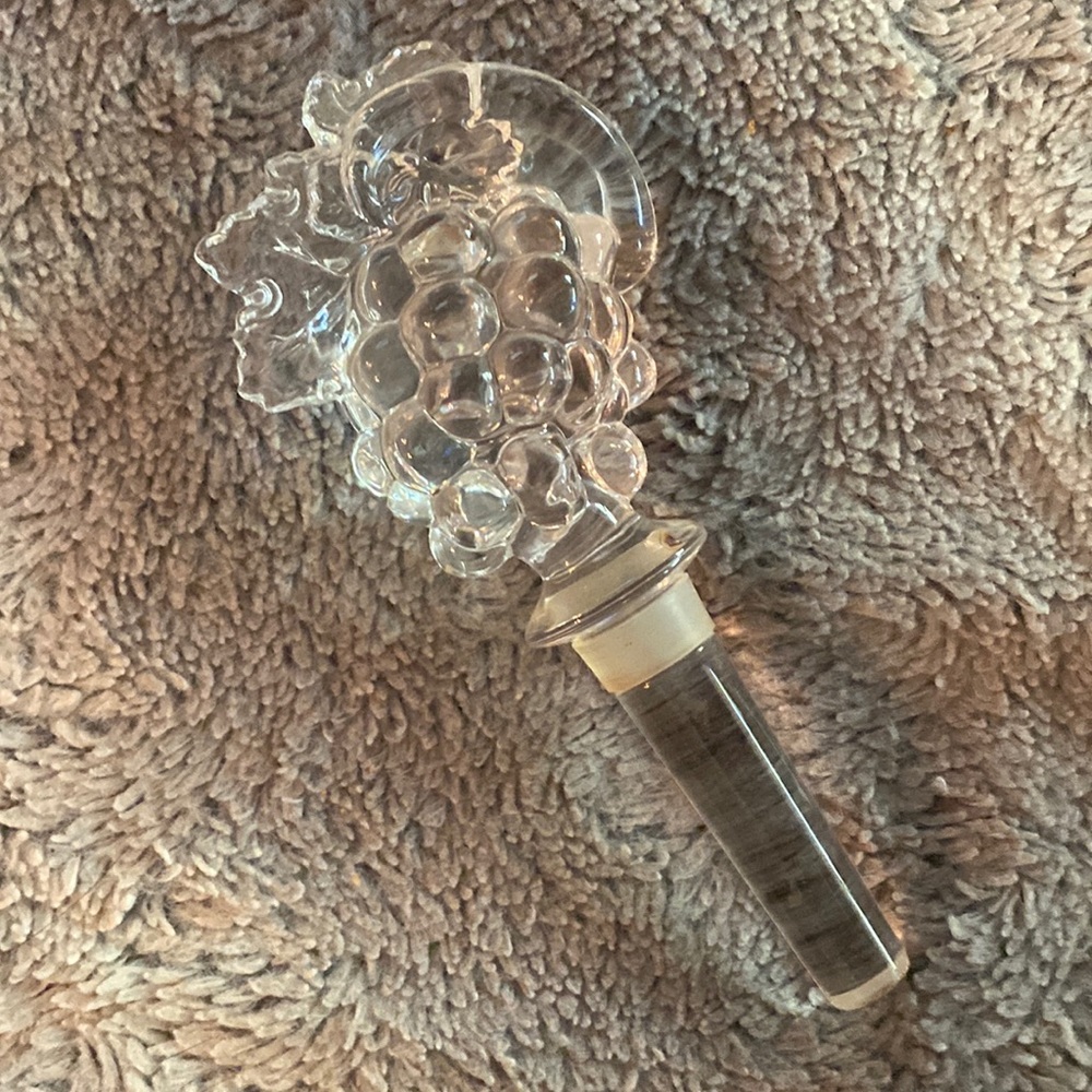 MIKASA crystal wine stopper NWOT